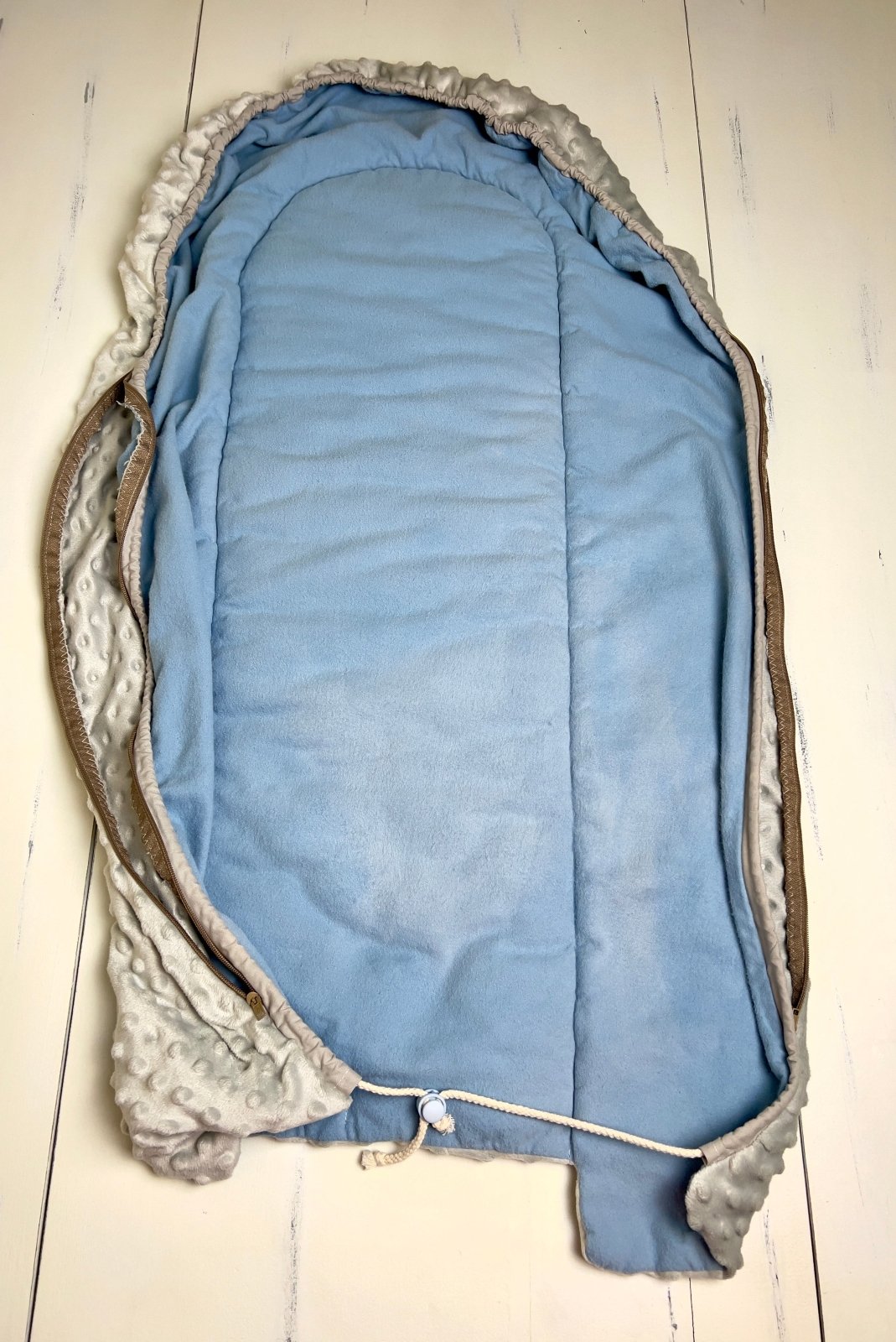 Baby Nest- DISCOUNTED Dusty Blue and Gray - The Southern Nest