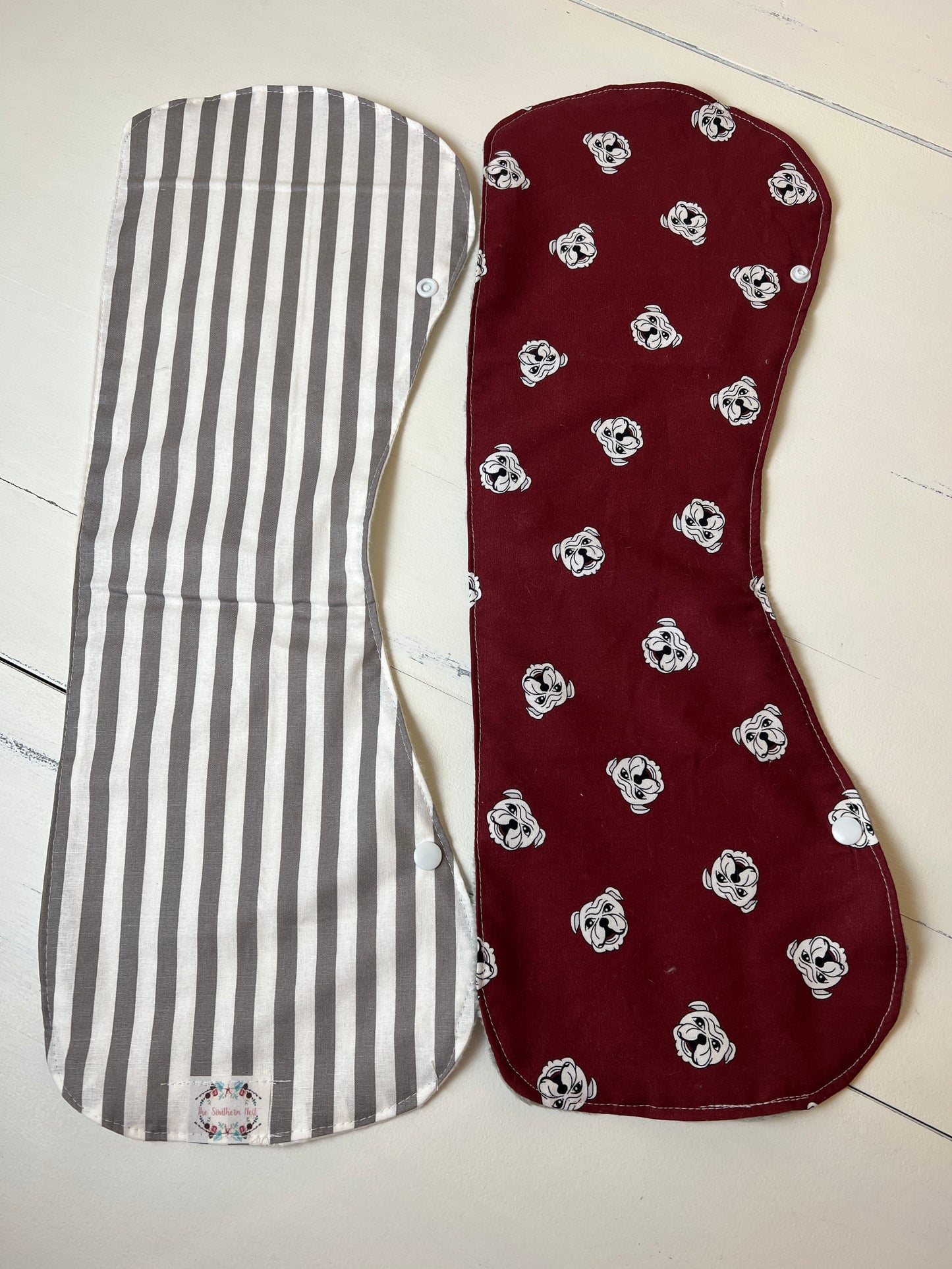 Burpy Bibs- MSU Dawgs and Stripes