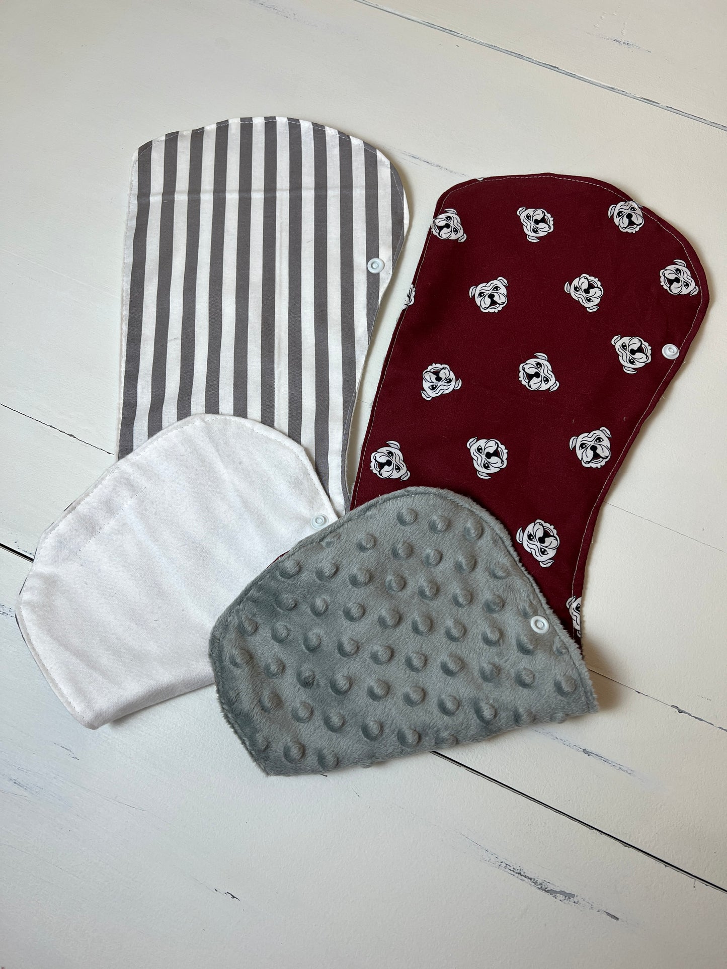 Burpy Bibs- MSU Dawgs and Stripes