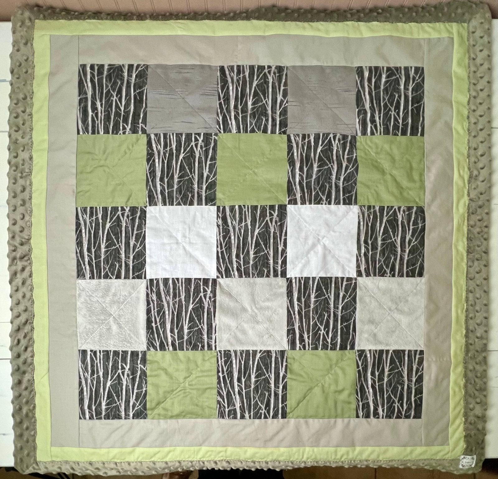 Baby Quilt- Birch Forest - The Southern Nest