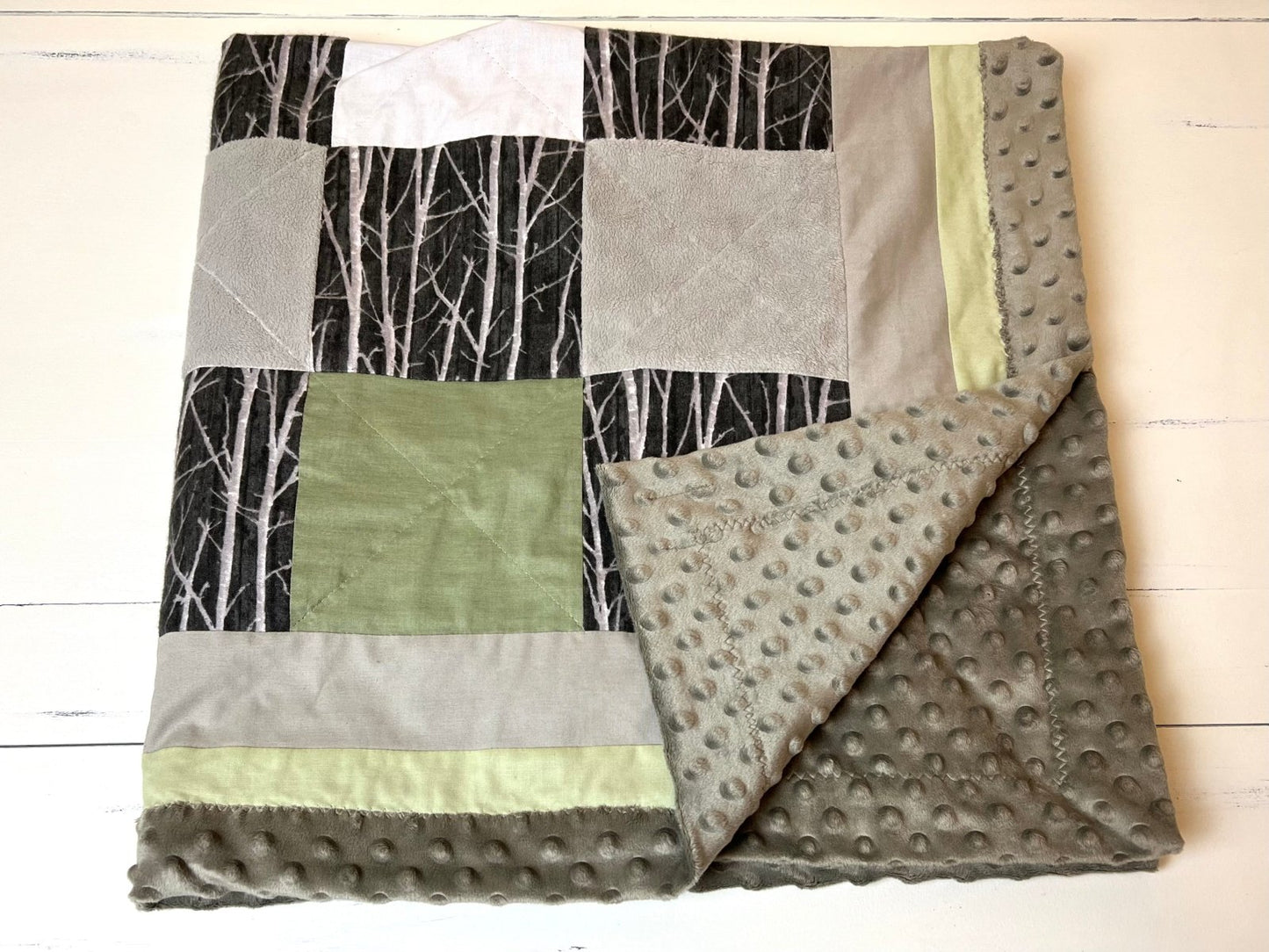 Baby Quilt- Birch Forest - The Southern Nest