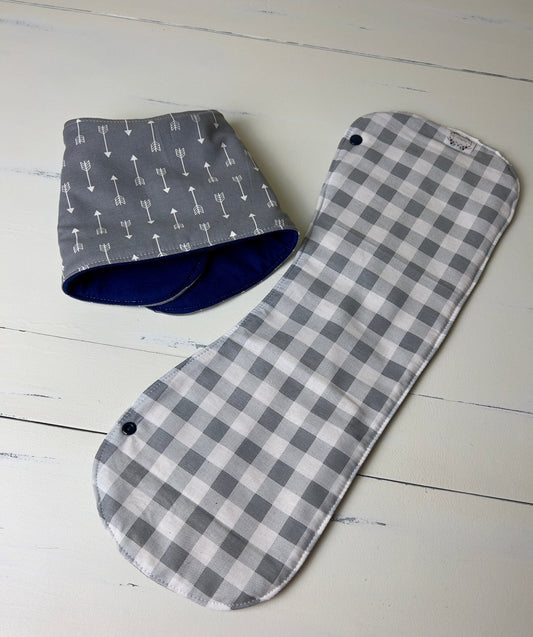 Burpy Bibs- Arrows and Gingham - The Southern Nest