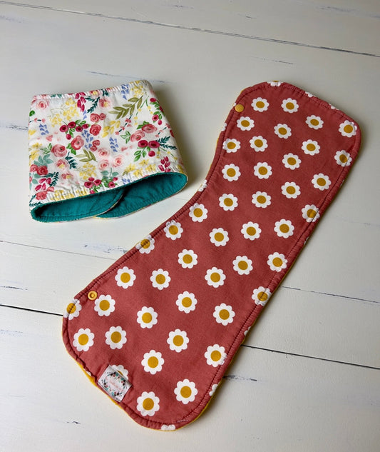 Burpy Bibs- Golden Floral - The Southern Nest