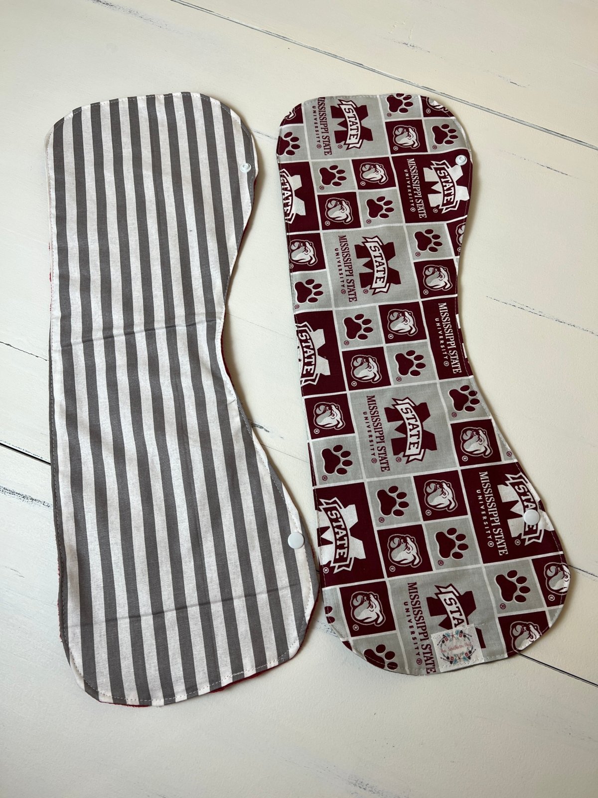 Burpy Bibs - MSU and Stripes - The Southern Nest