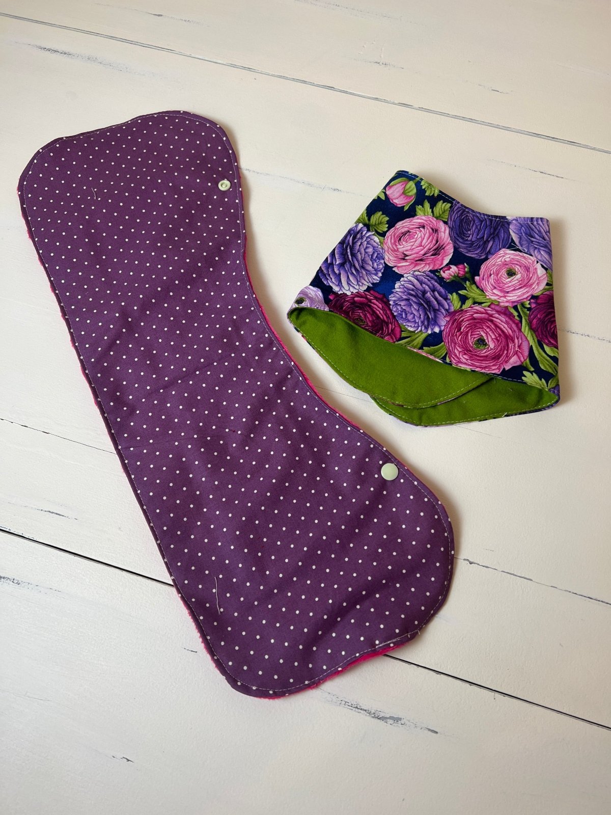 Burpy Bibs - Purple Botanical - The Southern Nest