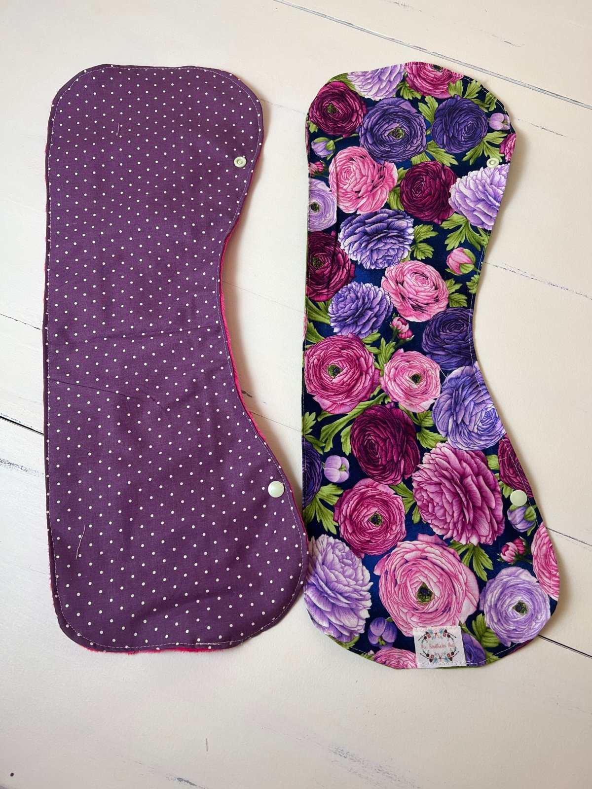 Burpy Bibs - Purple Botanical - The Southern Nest