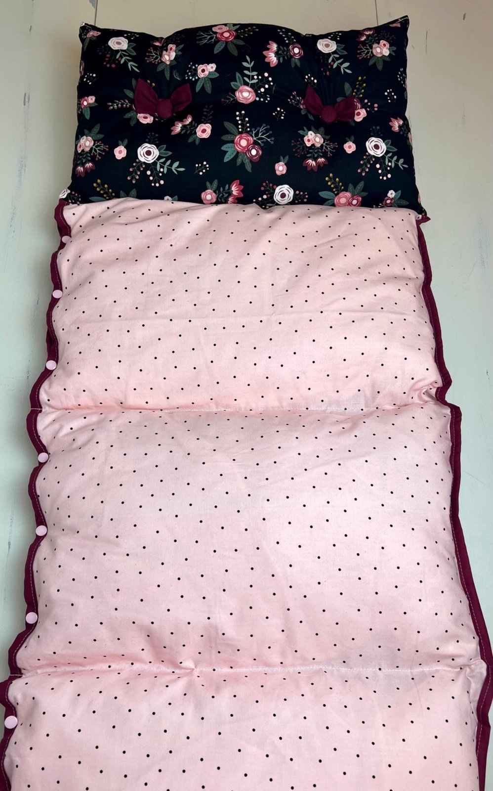 Nap Mat - Dark Pink Floral - The Southern Nest