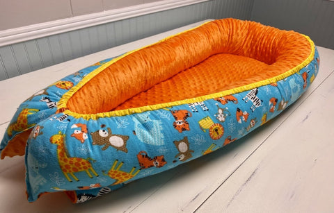 Baby Nest- Bright Zoo Pals - The Southern Nest