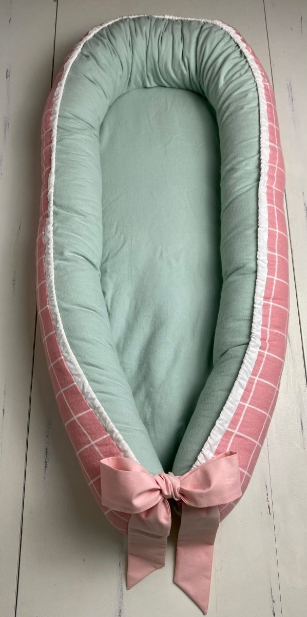 Baby Nest- Rose Pink and Sage Green - The Southern Nest