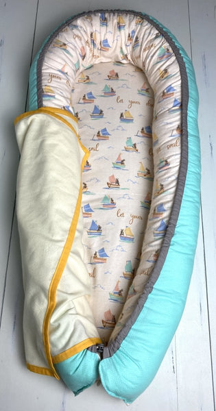 Baby Nest- Sail Boats and Bunnies - The Southern Nest
