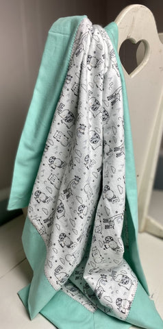Baby Quilt- Alphabet and Animals - The Southern Nest