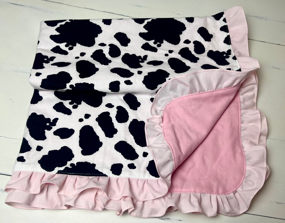 Baby Quilt- Cutie Cowprint - The Southern Nest