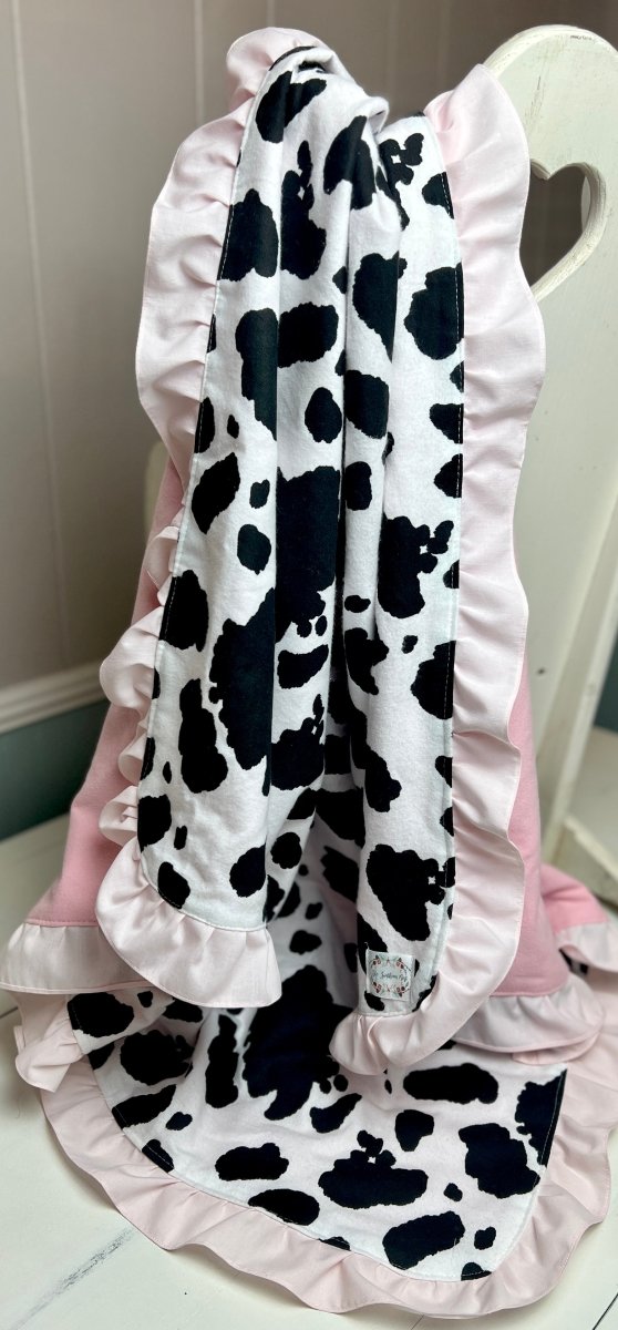 Baby Quilt- Cutie Cowprint - The Southern Nest
