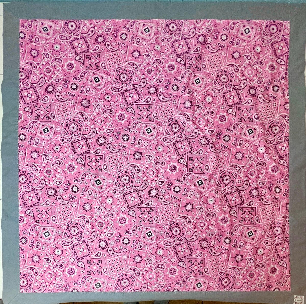 Baby Quilt- Girly Bandana Print - The Southern Nest