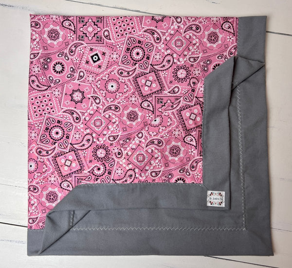 Baby Quilt- Girly Bandana Print - The Southern Nest