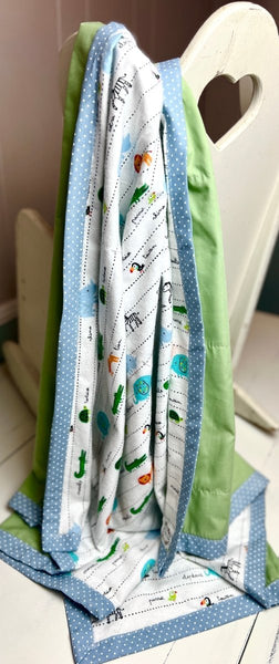 Baby Quilt- Naming Zoo Animals - The Southern Nest
