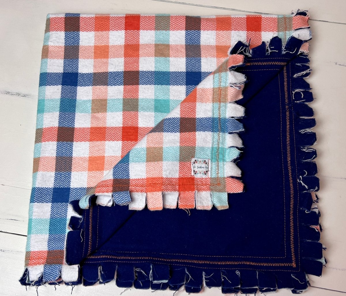 Baby Quilt- Plaid Rag Quilt - The Southern Nest