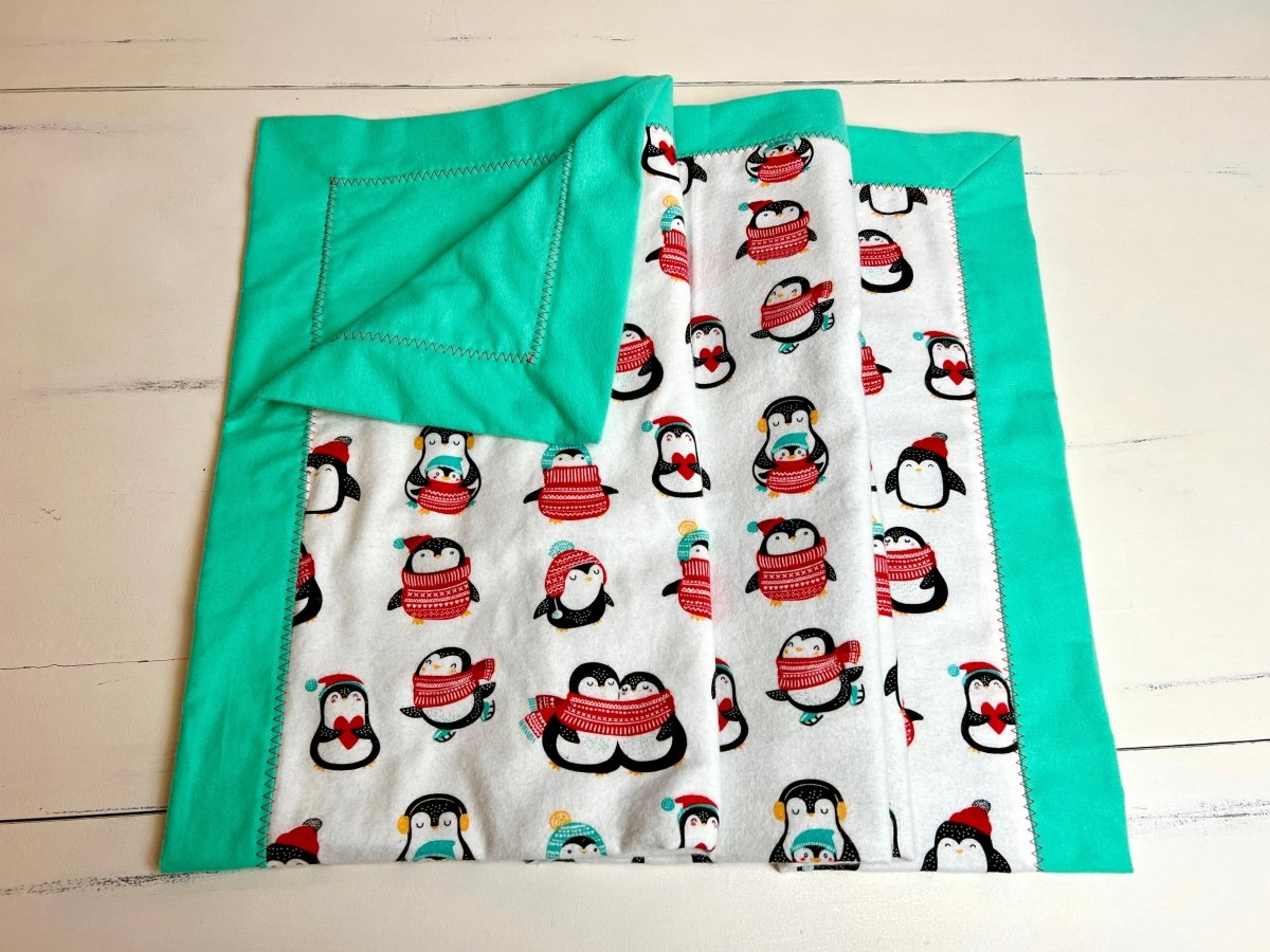Baby Quilt- Precious Penguins - The Southern Nest