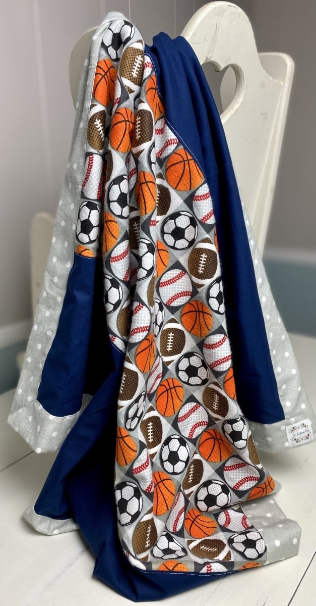 Baby Quilt- Sports 🏀 🏈 ⚾️ - The Southern Nest