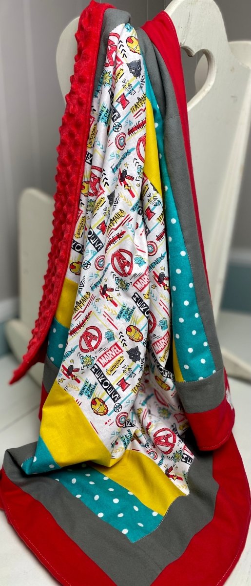 Baby Quilt- Superheroes - The Southern Nest