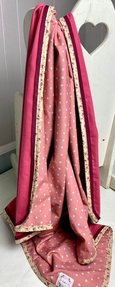 Baby Quilt- Tiny Floral and Dots - The Southern Nest