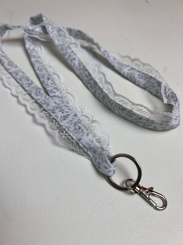 Lanyard- Blue Ivy and Lace - The Southern Nest