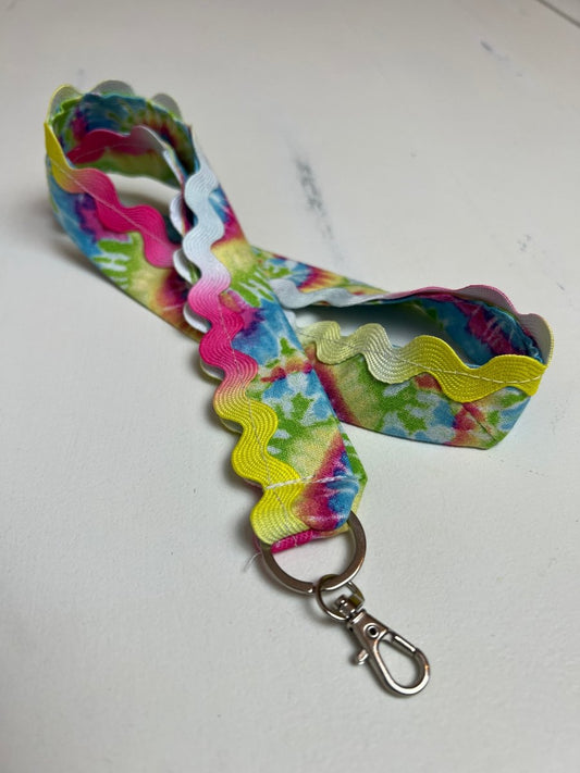 Lanyard- Rainbow Tie Dye - The Southern Nest