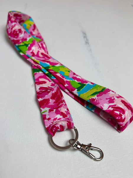 Lanyard- Watercolor Roses - The Southern Nest